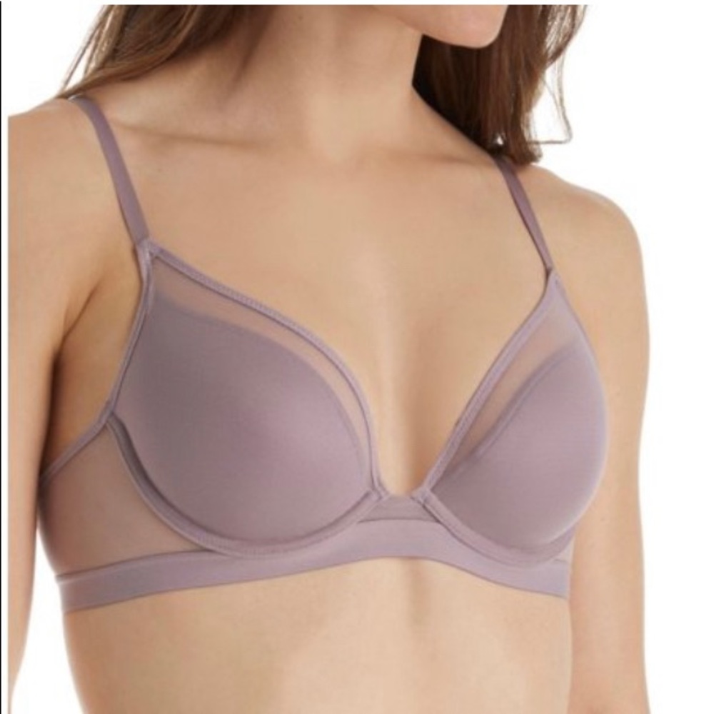 NWT Maidenform Mesh Lightly Lined Bra -lilac color